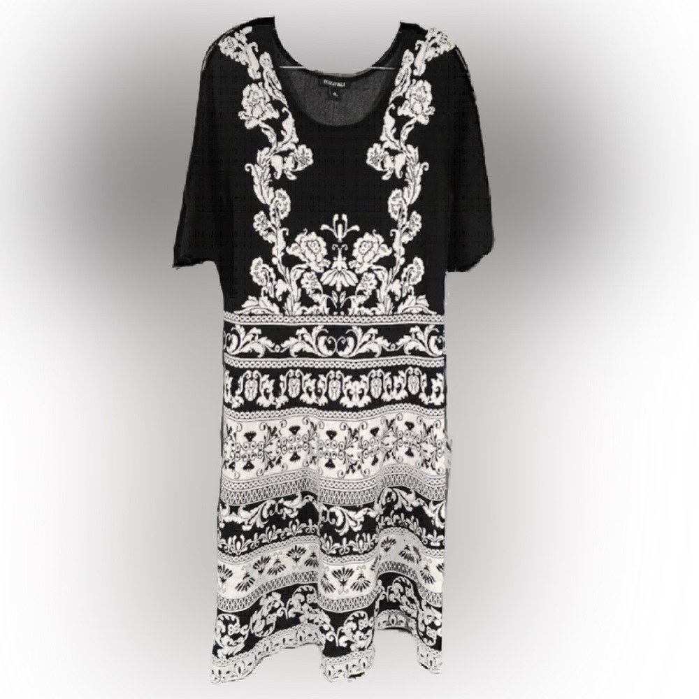 black/white sweater dress roz&ALI M